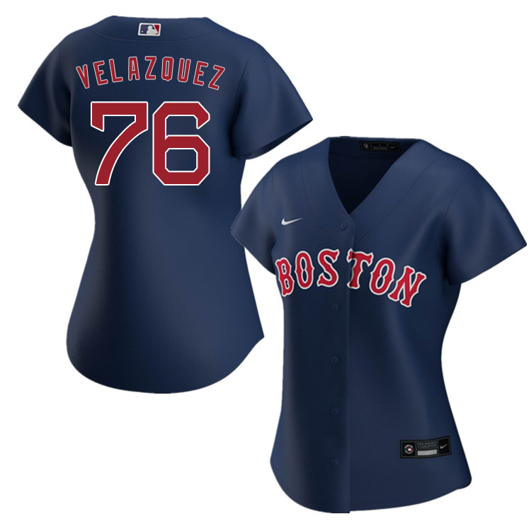 Nike Women #76 Hector Velazquez Boston Red Sox Baseball Jerseys Sale-Navy